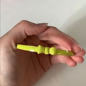 Kate Spade Neon Yellow bangle